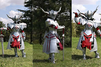 make custom anime game movie cosplay armor eva form stl file 3d printing for con