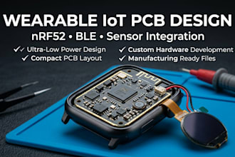 build miniature wearable iot sensor pcb with nrf52 and ble connectivity