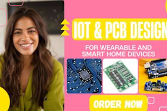 design led lighting sensor pcb layout for smart home device and wearable product