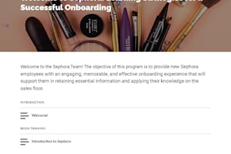 create employee onboarding programs and training materials