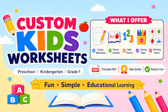create engaging preschool worksheets and workbooks