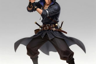 original character for books and character concept art