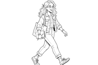 draw vector line art illustration