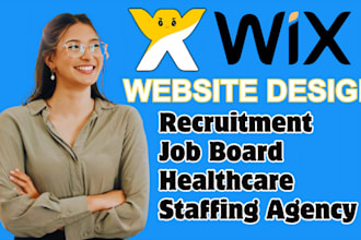 create recruitment website wix job board website wix healthcare staffing website