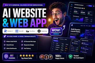 build ready ai website, nocodb, nocobase or readymag webapp