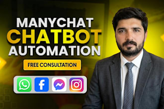 build manychat automation for instagram, facebook, whatsapp