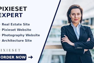 create a fast loading real estate photography website on pixieset for agents