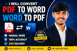 convert PDF to word manually and accurately
