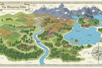 draw beautiful map in vector illustration