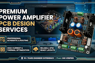 provide expert pcb design service for power amplifier boards