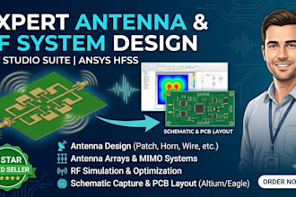 design antenna, antenna array and rf system in cst and hfss with pcb layout