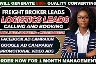 get 600 logistics leads, freight broker leads, dispatch service trucking leads