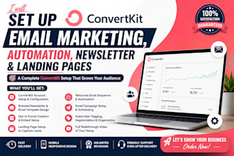 setup convertkit newsletter kit landing page convertkit expert email marketing
