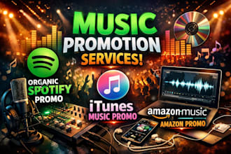 organic spotify playlist promotion itunes music amazon music promotion