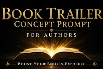 write a cinematic book trailer prompt for authors