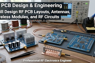 design rf pcb layouts, antennas, wireless modules, and rf circuits design