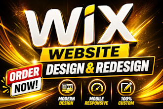 design wix website, redsign wix website and ecommerce store