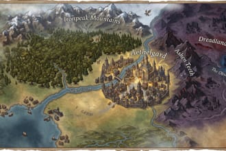 2d game fantasy rpg city map tabletop dnd battle map dungeon tilemap overworld