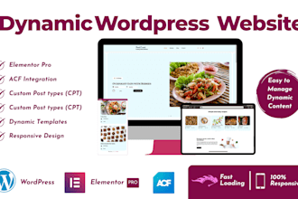 build a dynamic responsive wordpress website
