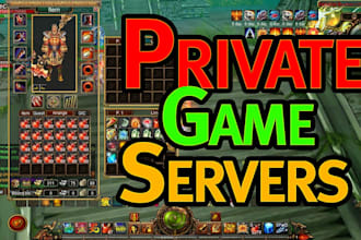 develop and set up a custom mmorpg private server with full configuration