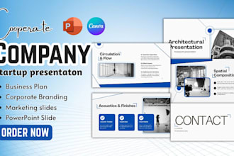 design cooperate brand presentation, company startup ppt deck, powerpoint slides