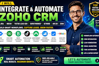 integrate jira zoho CRM brevo tiktok lead gen surveymonkey setmore anydo zoho