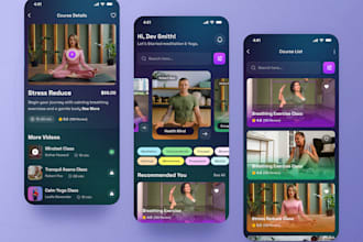 develop yoga app, meditation app, affirmation app, fitness app, therapy app