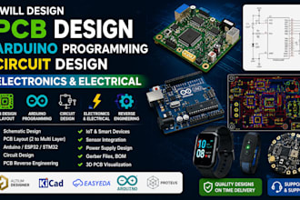 design electronic and electrical circuits pcb reverse engineer, wearable devices