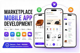marketplace mobile app buy sell service booking platform