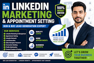 be your b2b b2c appointment setter and linkedin marketing manager