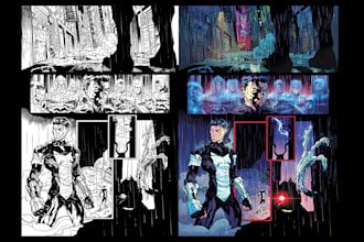 do professional color for your comic book drawings