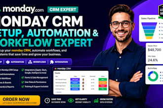 setup and automate your monday com CRM workflows and dashboards clay com