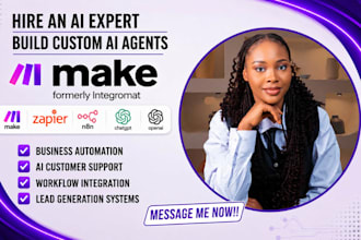 build make ai agents with openai chatgpt using make com and zapier automation