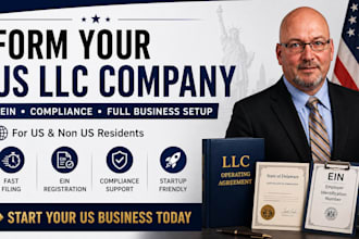 form US llc company, ein, compliance, and full business setup
