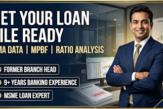 prepare bank loan proposal, cma data and ratio analysis
