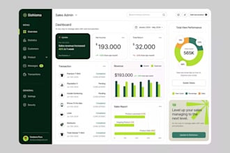design modern saas dashboard and shopify app UI UX in figma