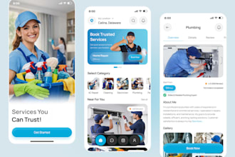 develop handyman app, home service booking, on demand laundry, plumbing app