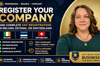 register your company and vat registration in ireland, estonia, or switzerland