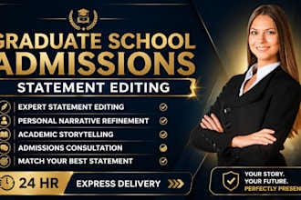 edit your personal statement for graduate school admissions