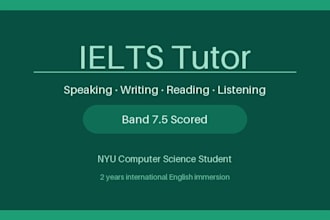 be your ielts tutor and help you reach your target bandscore