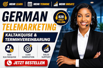 provide vertriebsunterstützung german telemarketing and kaltakquise