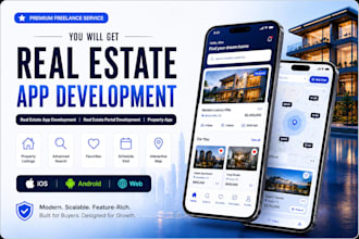 real estate app development property listing buy sell rent