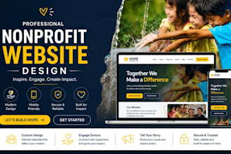 design nonprofit website, charity website, ngo website, 501c3 donation website