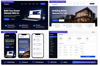 create a responsive and modern website for your business