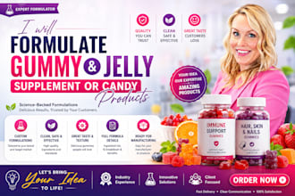 formulate gummy and jelly supplement or candy products