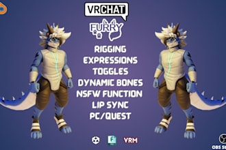 edit, fix, port and pro rig vrchat model, vroid vrm, koikatsu, warudo, mmd, gmod