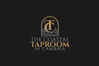 design high definition coastal taproom logo