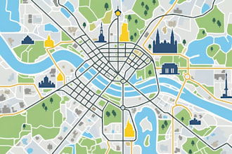 design a vector map illustration