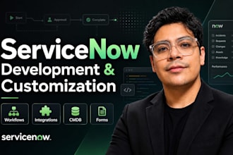 servicenow development, customization and workflow automation