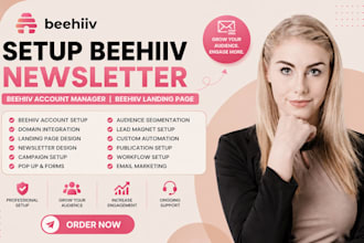 setup beehiv newsletter beehive account manager beehive landing page